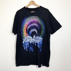 Imaginary Foundation Shirt Mens XL Astronaut Rainbow Psychedelic Art USA